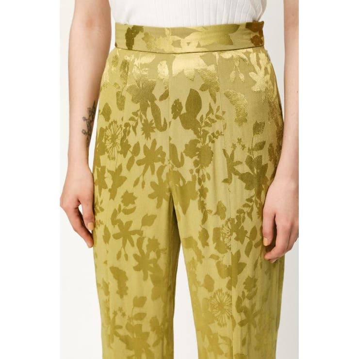 FRONT SLIT SHINY FLOWER パンツ | SLY OUTLET | 詳細画像6