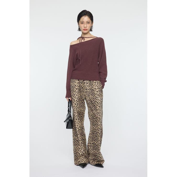 ONE SHOULDER ニットトップス | MOUSSY OUTLET | 詳細画像17 