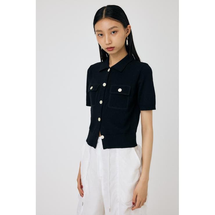 OVERLOCK POCKET ニットシャツ | MOUSSY OUTLET | 詳細画像4 