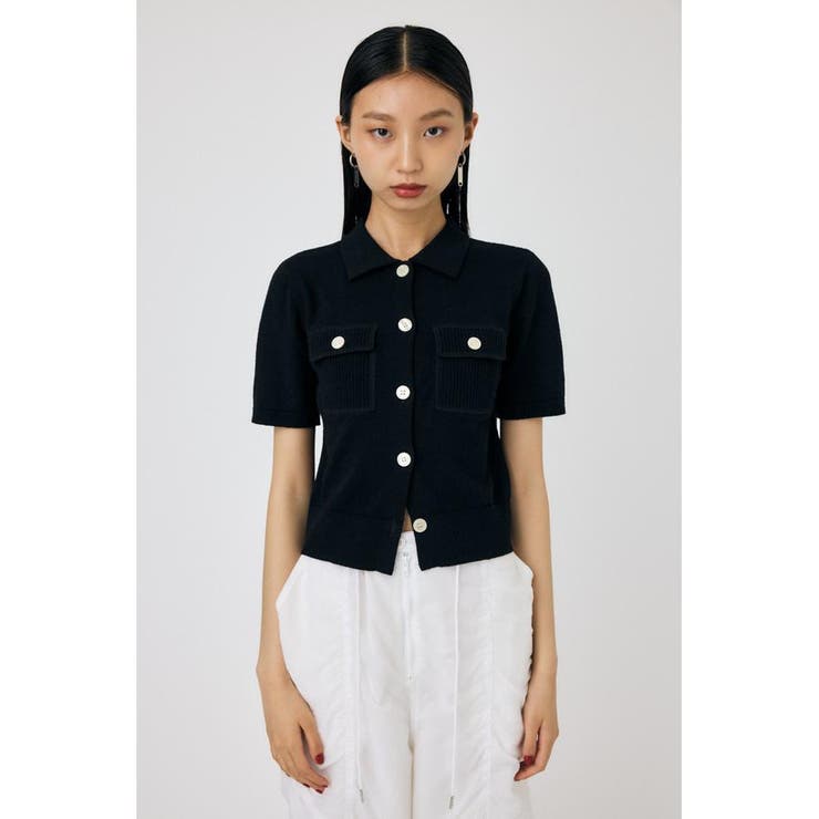 OVERLOCK POCKET ニットシャツ | MOUSSY OUTLET | 詳細画像5 