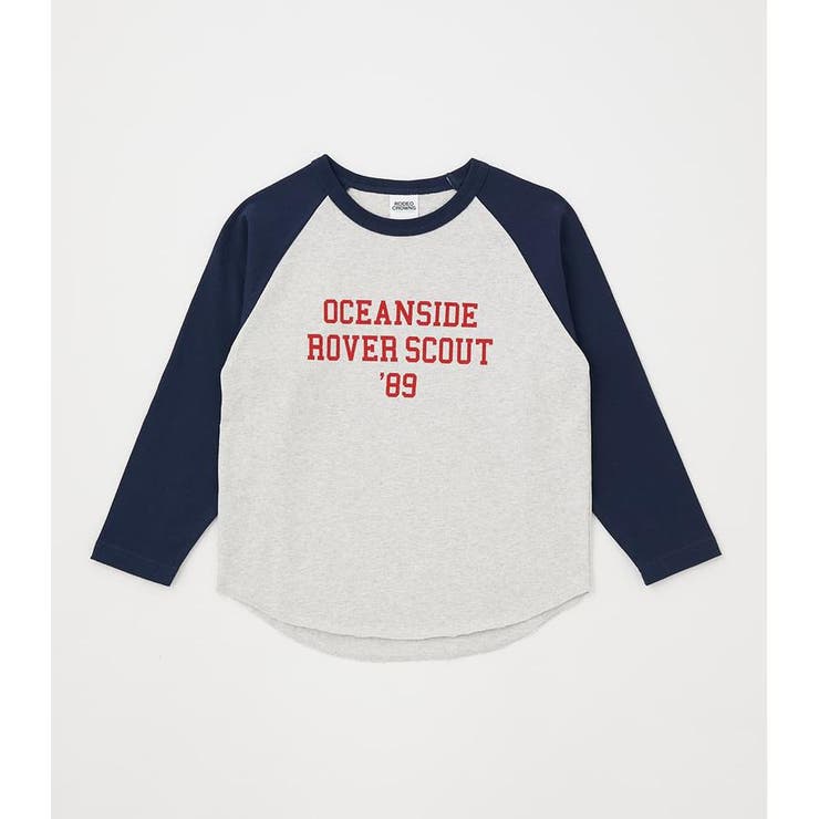 柄NVY5 | キッズ OCEANSIDEラグランL/STシャツ | RODEO CROWNS WIDE BOWL