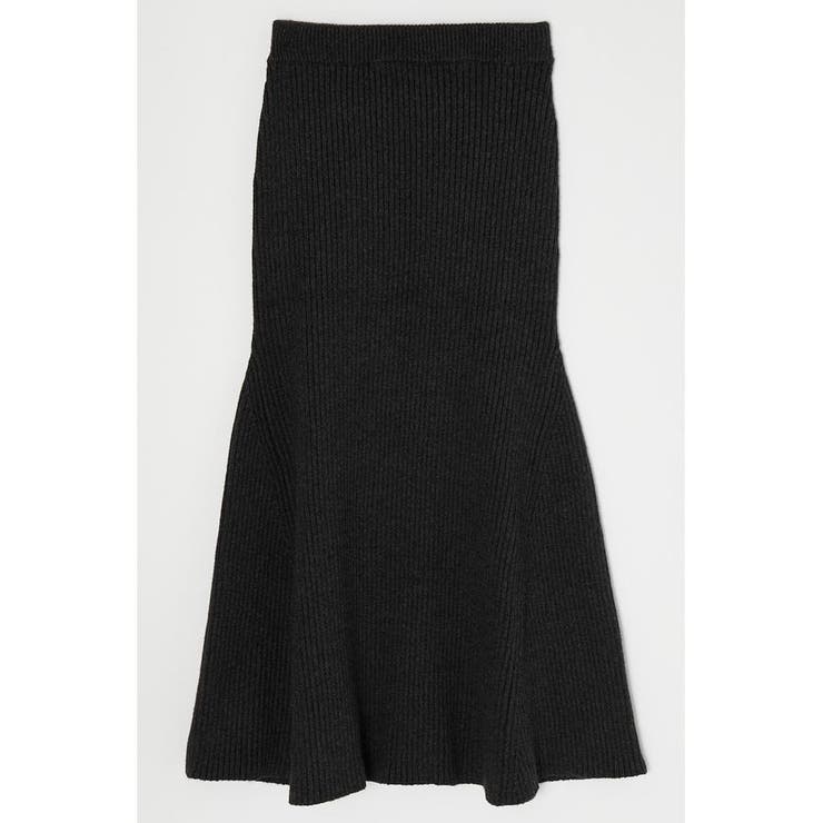 BLK | FLARE KNIT スカート | MOUSSY OUTLET