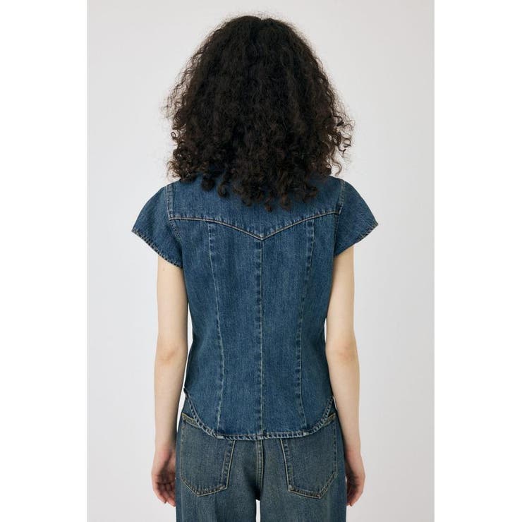 CAP SLEEVE デニムシャツ | MOUSSY OUTLET | 詳細画像15 