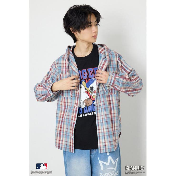(MLB)フードチェックシャツ | RODEO CROWNS WIDE BOWL | 詳細画像30 