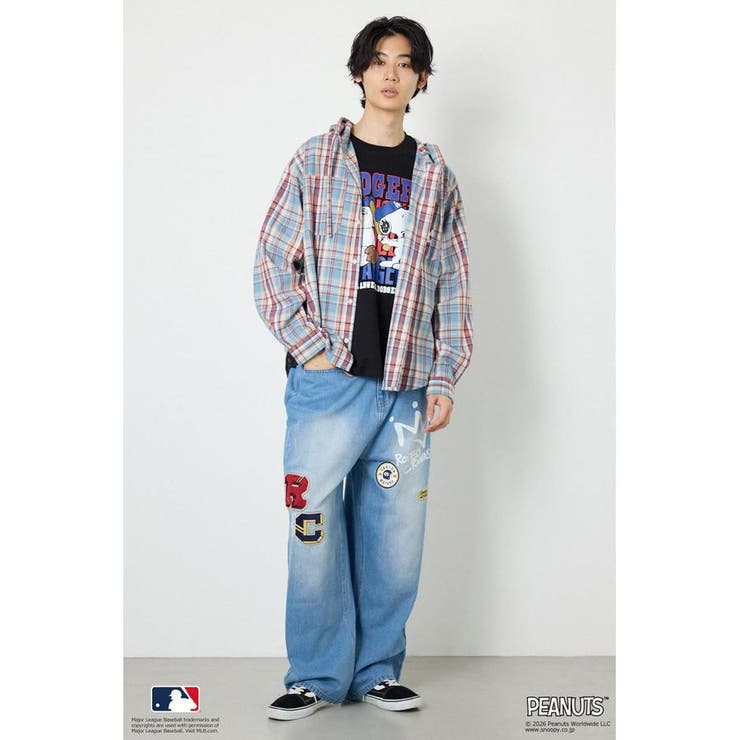 (MLB)フードチェックシャツ | RODEO CROWNS WIDE BOWL | 詳細画像33 