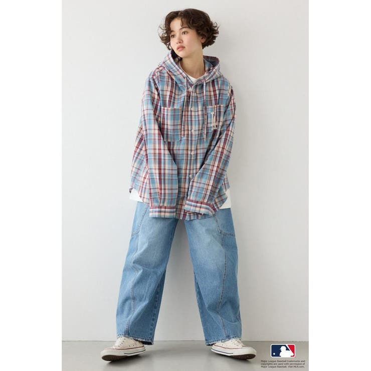 (MLB)フードチェックシャツ | RODEO CROWNS WIDE BOWL | 詳細画像15 