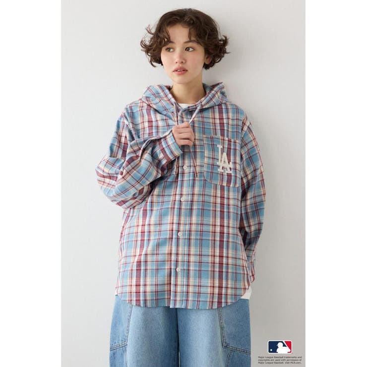 (MLB)フードチェックシャツ | RODEO CROWNS WIDE BOWL | 詳細画像16 