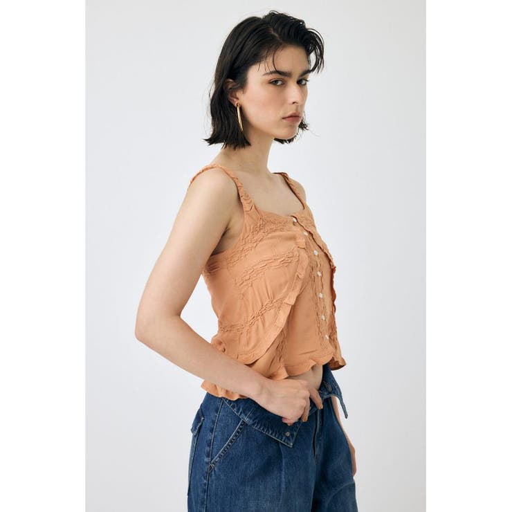 BUTTON UP SMOCKING キャミ | MOUSSY OUTLET | 詳細画像14 