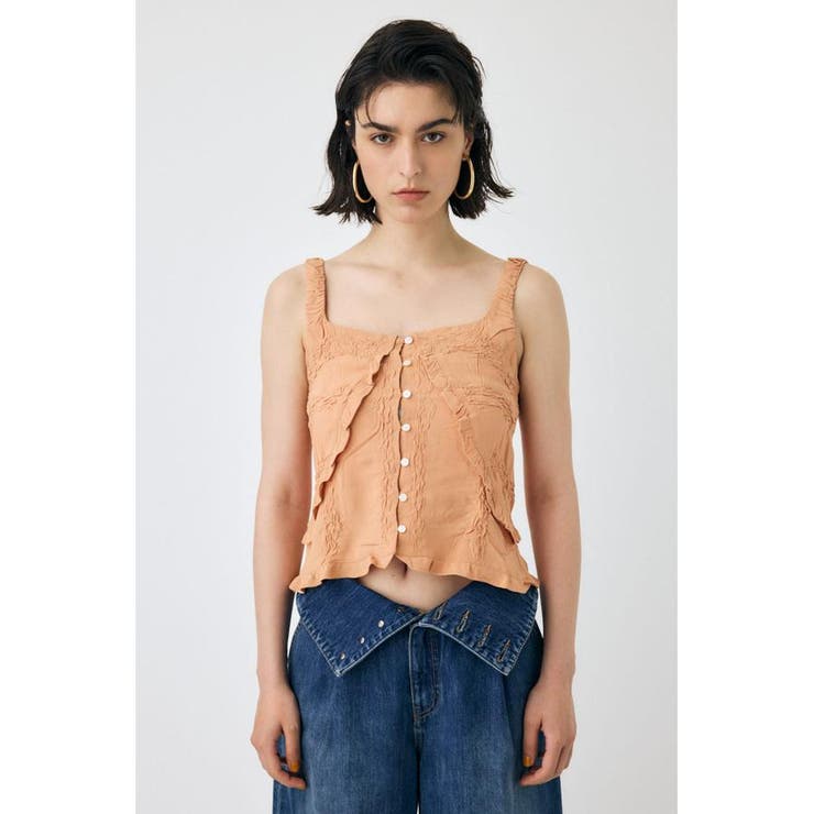 BUTTON UP SMOCKING キャミ | MOUSSY OUTLET | 詳細画像16 