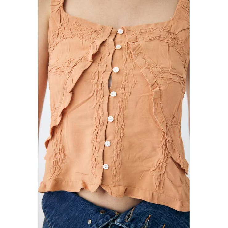 BUTTON UP SMOCKING キャミ | MOUSSY OUTLET | 詳細画像19 