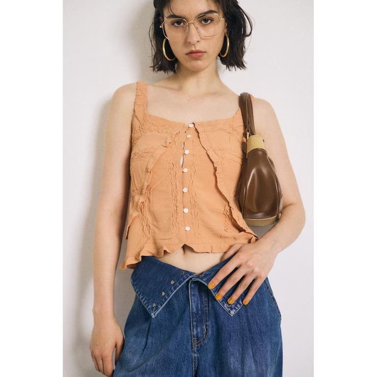 BUTTON UP SMOCKING キャミ | MOUSSY OUTLET | 詳細画像25 