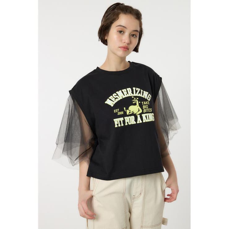 チュールスリーブカレッジTシャツ | RODEO CROWNS WIDE BOWL | 詳細画像17 