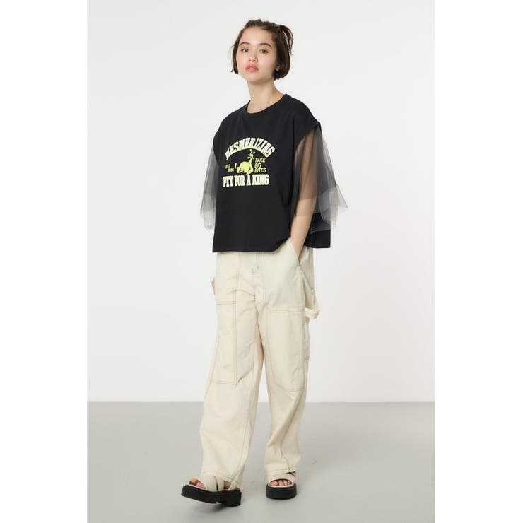 チュールスリーブカレッジTシャツ | RODEO CROWNS WIDE BOWL | 詳細画像20 