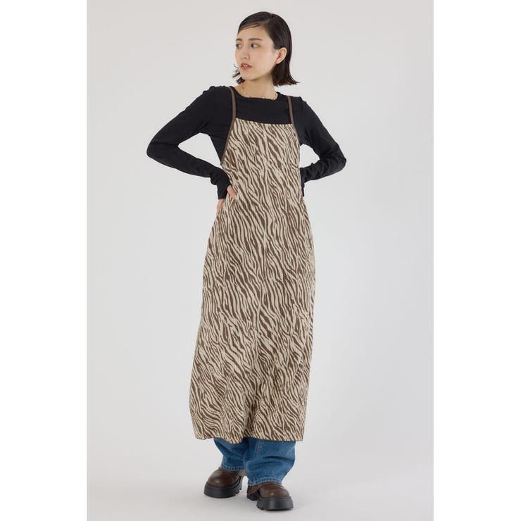 柄BRN5 | アソートパターンプリーツキャミワンピース | RODEO CROWNS WIDE BOWL