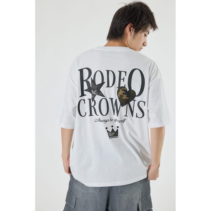 カモフラアップリケTシャツ | RODEO CROWNS WIDE BOWL | 詳細画像1 