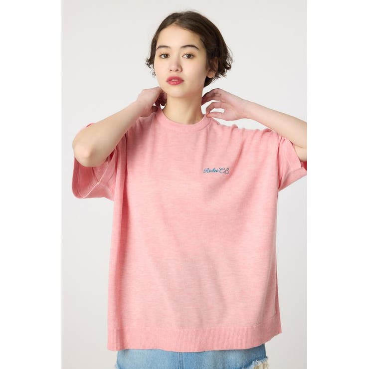 L/PNK1 | スクリプトロゴニットトップス | RODEO CROWNS WIDE BOWL