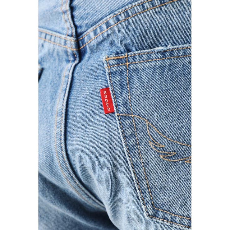 Asymmetry Crash ストレートデニムパンツ | RODEO CROWNS WIDE BOWL | 詳細画像11 