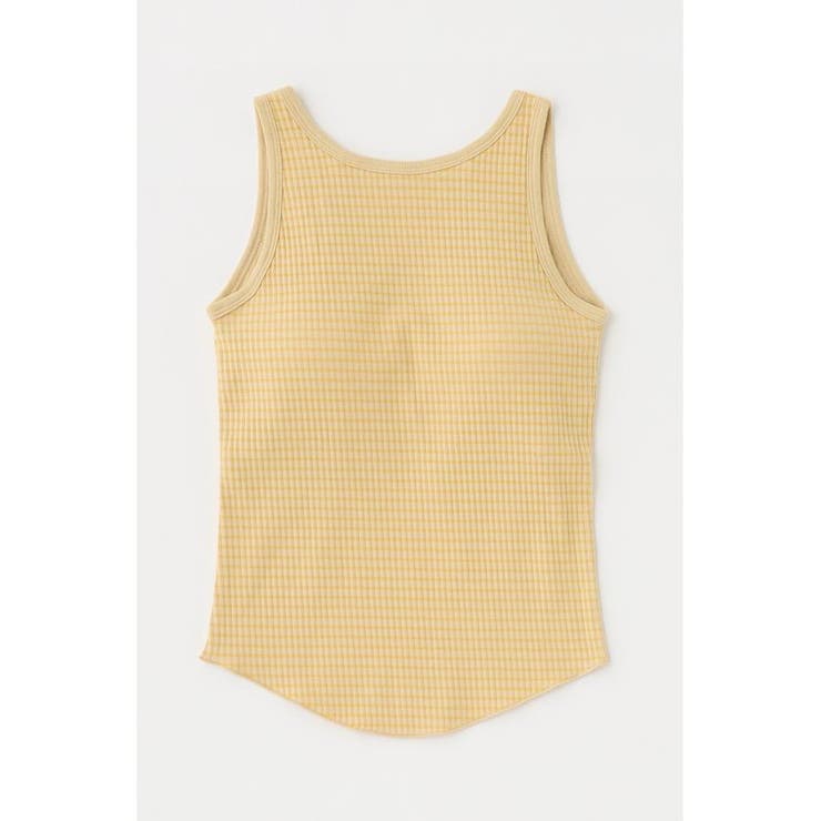 YEL | CUP IN BORDER タンク | MOUSSY OUTLET