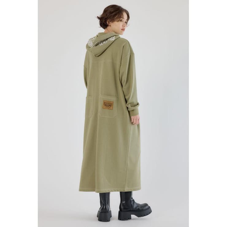 L/KHA1 | RCSカラーステッチパーカーワンピース | RODEO CROWNS WIDE BOWL