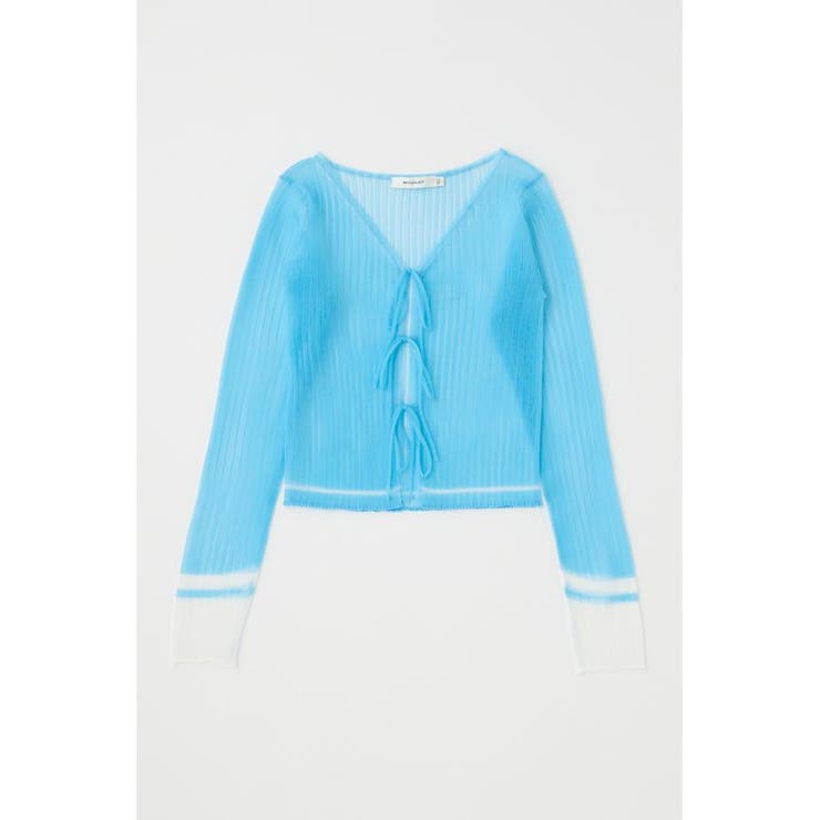 FRONT TIE シアーカーディガン | MOUSSY OUTLET | 詳細画像17 