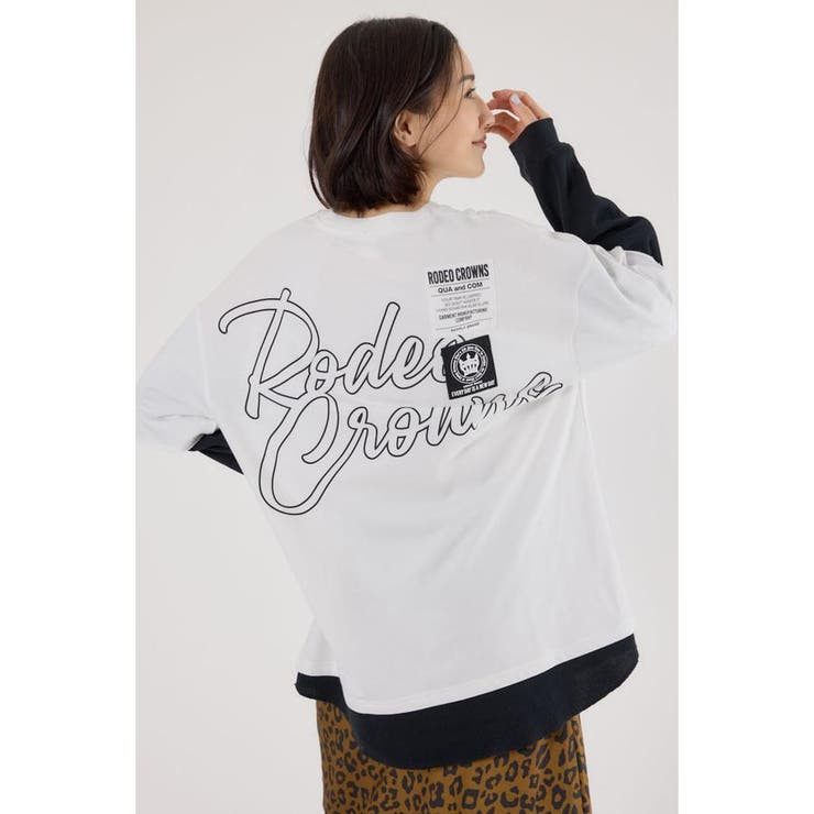 O/WHT1 | ルーズレイヤードライクスウェットトップス | RODEO CROWNS WIDE BOWL