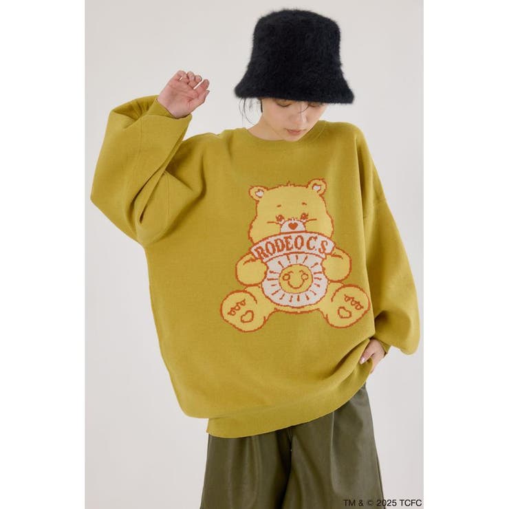 YEL | (Care Bears) カラーニットトップス | RODEO CROWNS WIDE BOWL