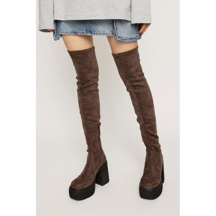 F／SUEDE KNEE HIGH ブーツ | SLY OUTLET | 詳細画像21 