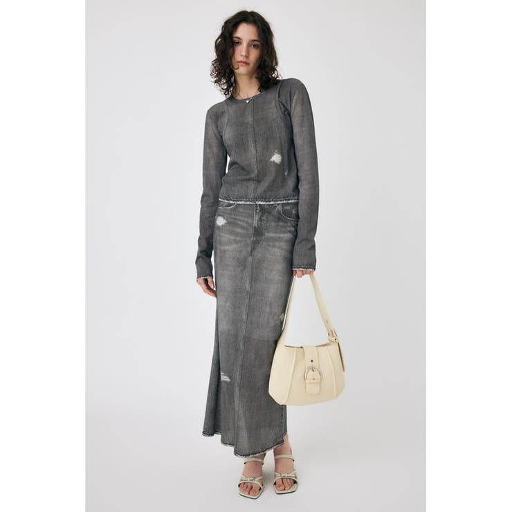 DENIM PRINT TRANSPARENT スカート | MOUSSY OUTLET | 詳細画像1 