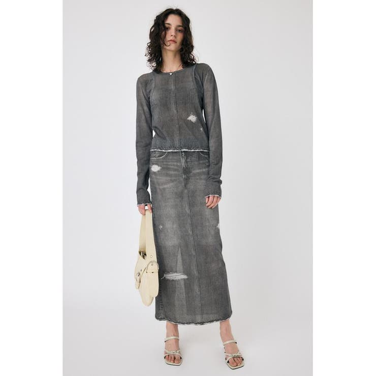 DENIM PRINT TRANSPARENT スカート | MOUSSY OUTLET | 詳細画像2 