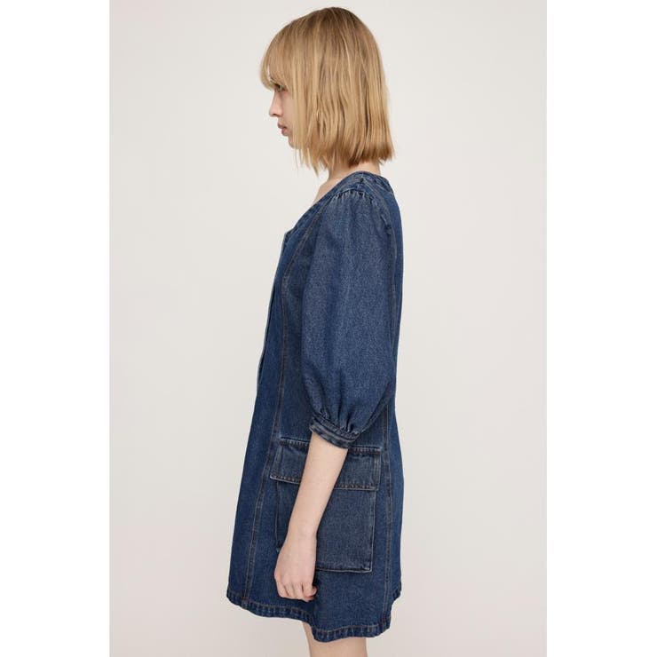 V NECK DENIM ショートワンピース | SLY OUTLET | 詳細画像21 