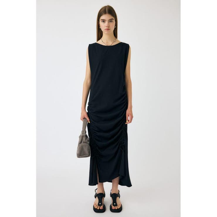 ASYMMETRY GATHER ドレス | MOUSSY OUTLET | 詳細画像1 
