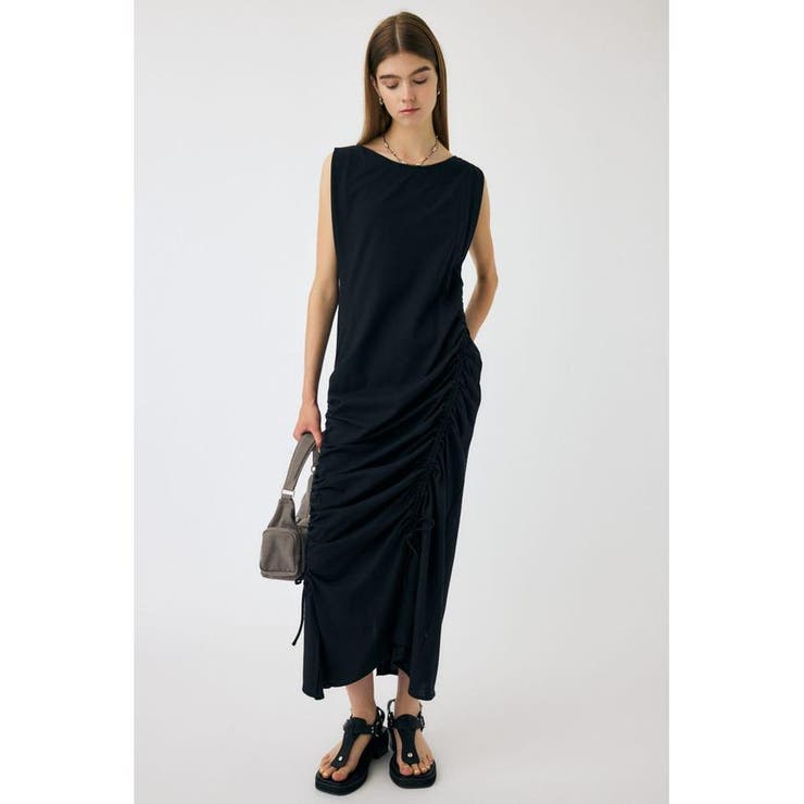 ASYMMETRY GATHER ドレス | MOUSSY OUTLET | 詳細画像2 