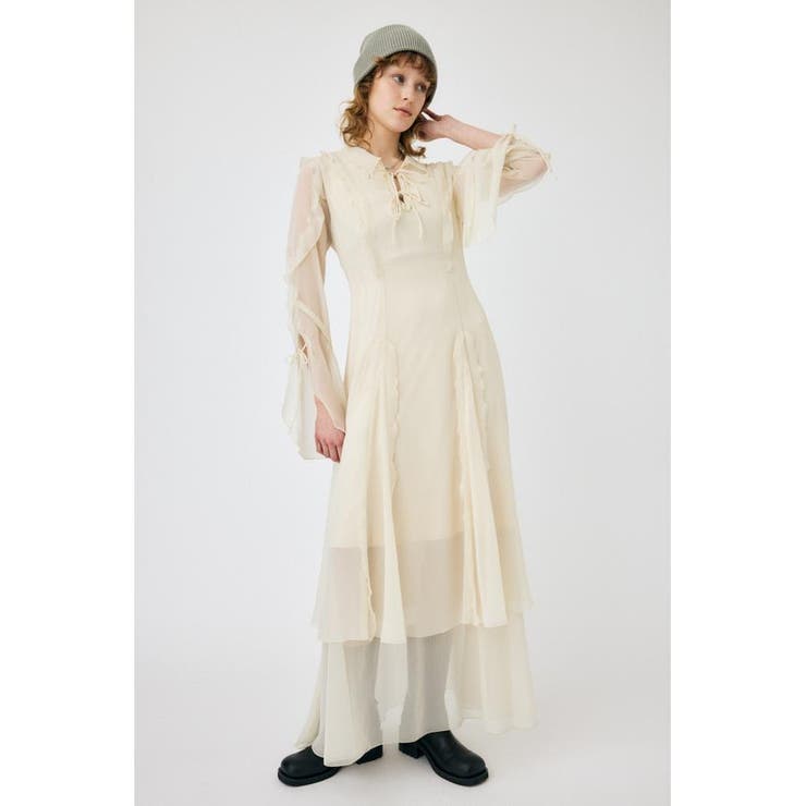 CHIFFON MELLOW マキシドレス | MOUSSY OUTLET | 詳細画像3 