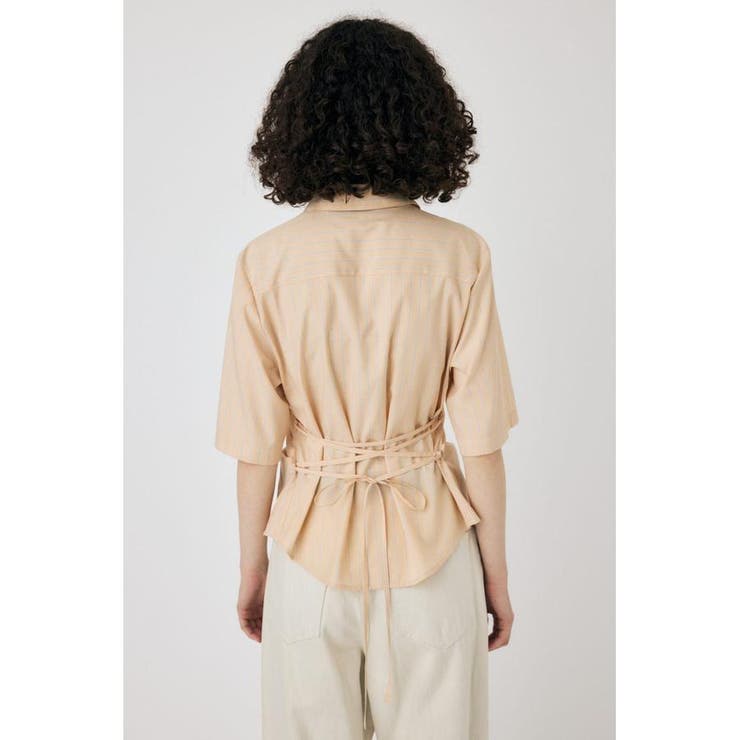 STRIPE BACK LACE UP シャツ | MOUSSY OUTLET | 詳細画像22 