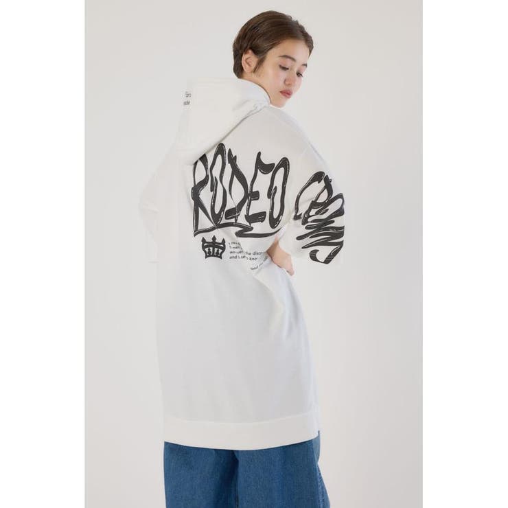 O/WHT1 | Right shoulder LOGOパーカーワンピース | RODEO CROWNS WIDE BOWL