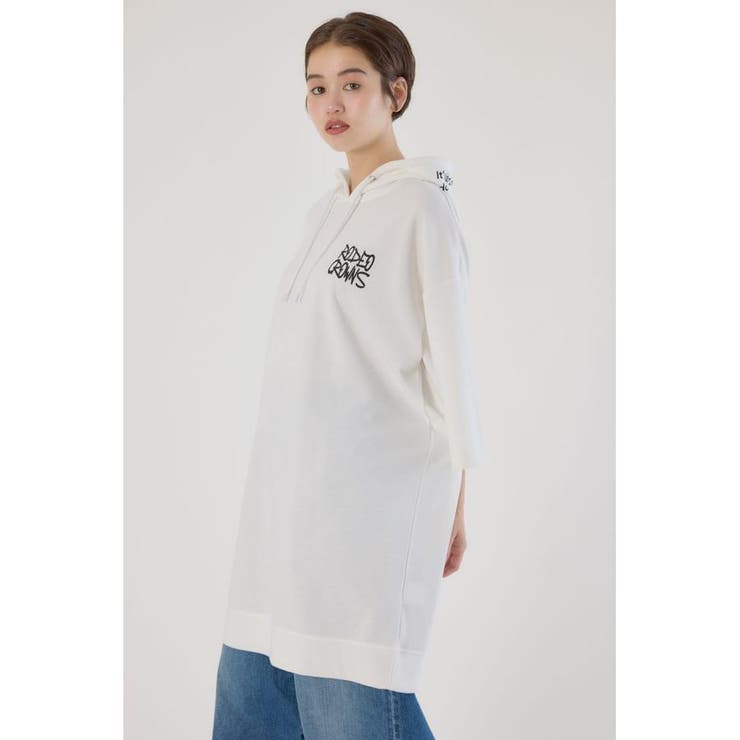 Right shoulder LOGOパーカーワンピース | RODEO CROWNS WIDE BOWL | 詳細画像3 