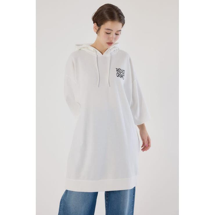 Right shoulder LOGOパーカーワンピース | RODEO CROWNS WIDE BOWL | 詳細画像5 