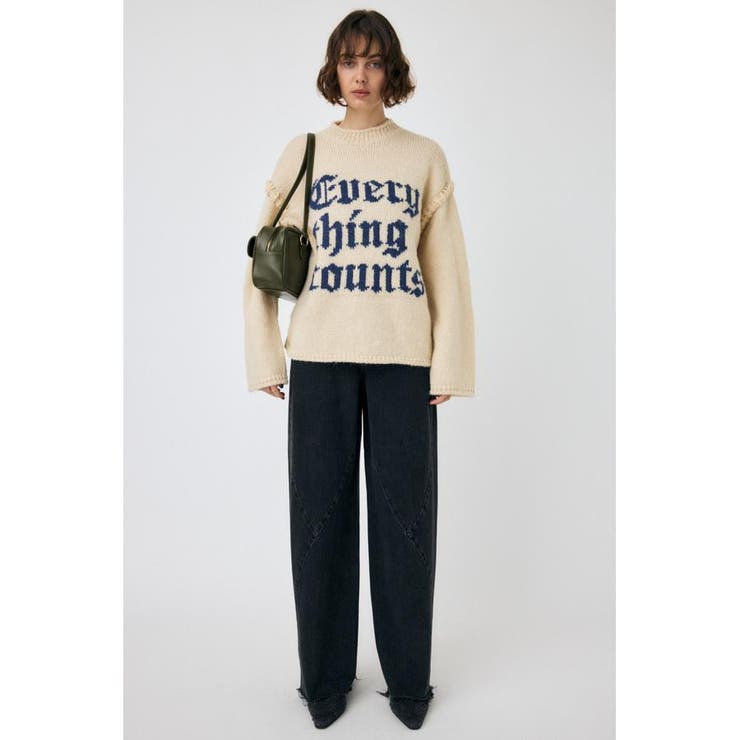 KNITTED WORDS セーター | MOUSSY OUTLET | 詳細画像3 