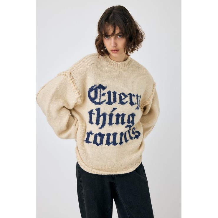 KNITTED WORDS セーター | MOUSSY OUTLET | 詳細画像4 