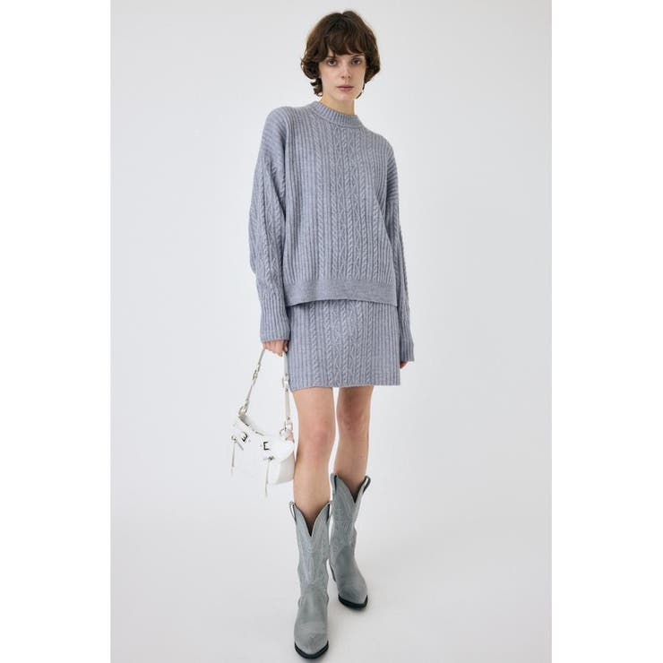 RIB CABLE ニットトップス | MOUSSY OUTLET | 詳細画像22 