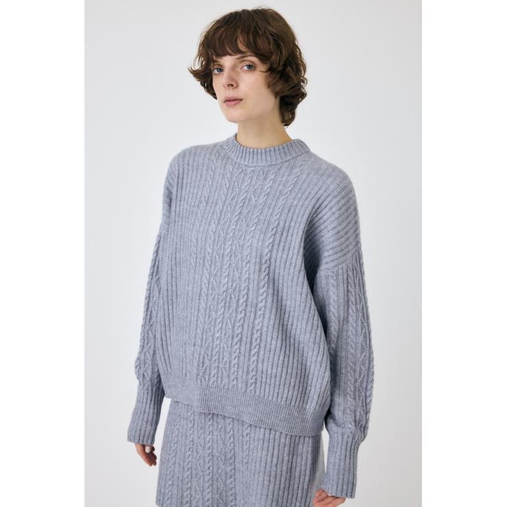 RIB CABLE ニットトップス | MOUSSY OUTLET | 詳細画像24 