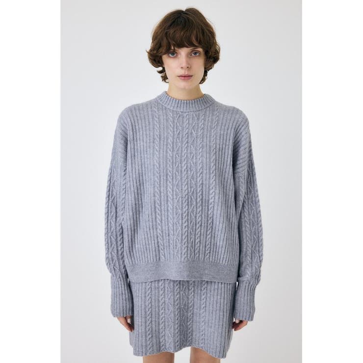 RIB CABLE ニットトップス | MOUSSY OUTLET | 詳細画像25 