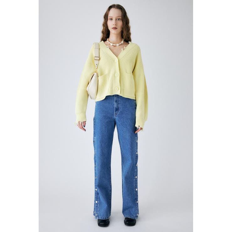 MOUSSY MIDRISE STRAIGHT マウジー ダメージ デニム MIDRISE DAMAGED