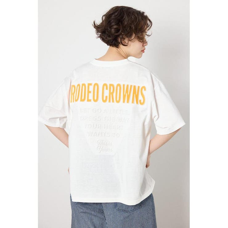 O/WHT1 | エンボスロゴVネックTシャツ | RODEO CROWNS WIDE BOWL