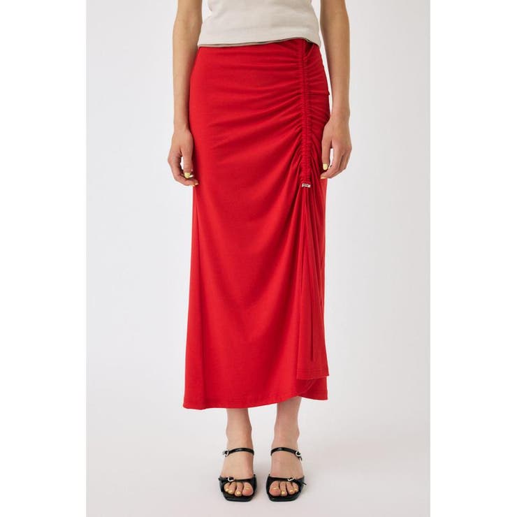 RED | DRAWSTRING CUT スカート | MOUSSY OUTLET