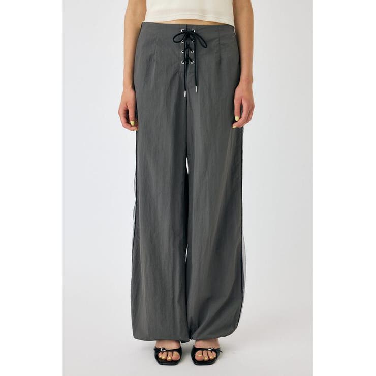 SHEER PANEL LACE UP パンツ | MOUSSY OUTLET | 詳細画像14 