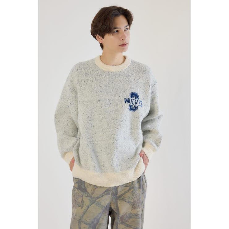 O/WHT1 | Wolf man ニット | RODEO CROWNS WIDE BOWL