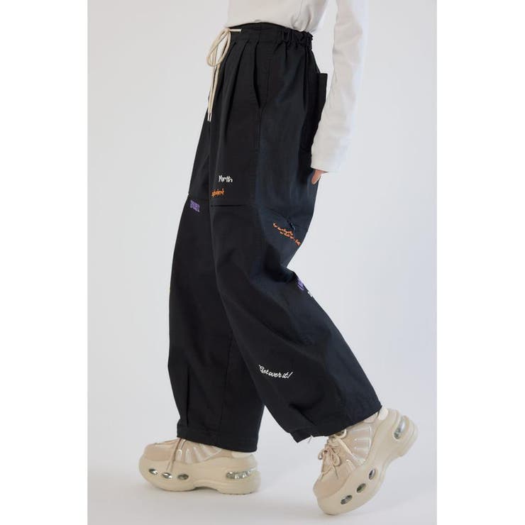 embroideryサイドジップパンツ | RODEO CROWNS WIDE BOWL | 詳細画像9 