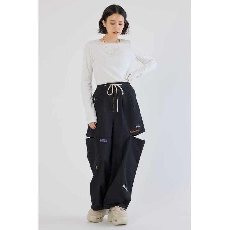 embroideryサイドジップパンツ | RODEO CROWNS WIDE BOWL | 詳細画像11 