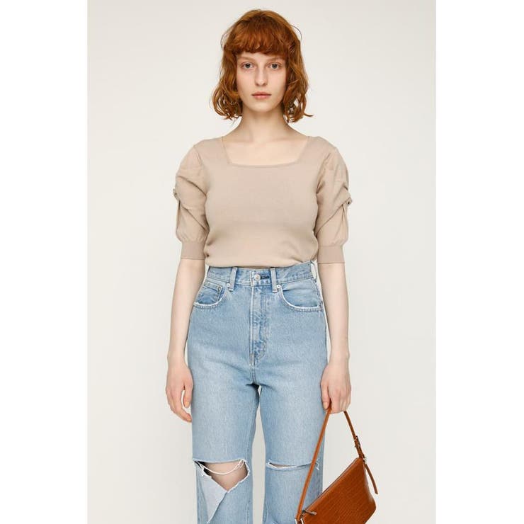 トップス C TWIST SHOULDER SQUARE N／C トップス[品番：BJLW0020847]｜SLY